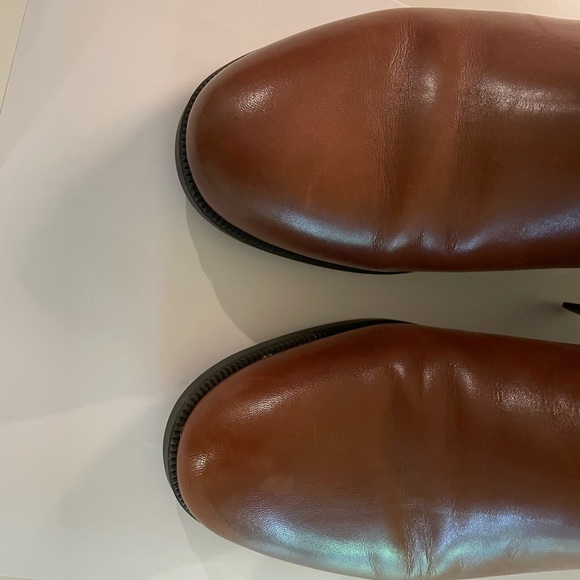 Ralph Lauren Caramel Brown Chelsea Boots. Size 6 1/2. - Picture 5 of 9